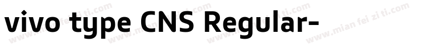 vivo type CNS Regular字体转换